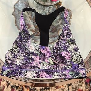 Lululemon Break Free Bra Nulux Vivid Vision size 8